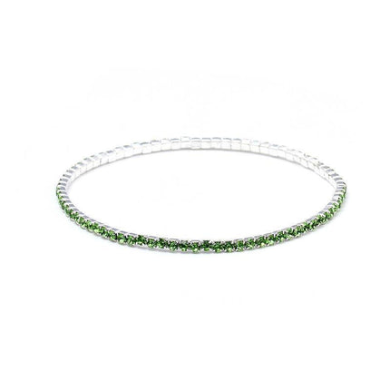 2.0mm Superfine Rhinestone Bracelet Stretch Bridal Bracelet Korean Style Single Row Flash Diamond Stretch Crystal Bracelet
