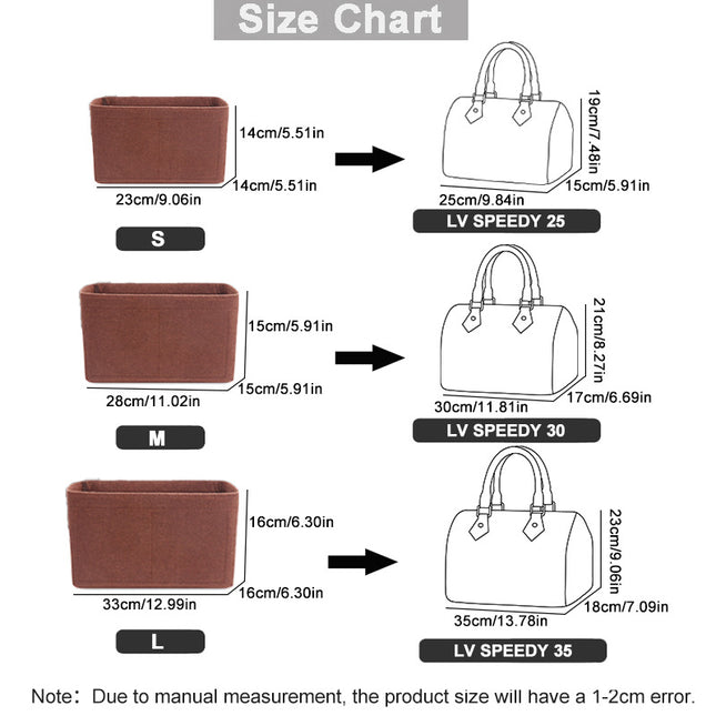 Cross-border applicable LV Speedy25 30 35 pillow bag liner support shaped storage bag liner bag