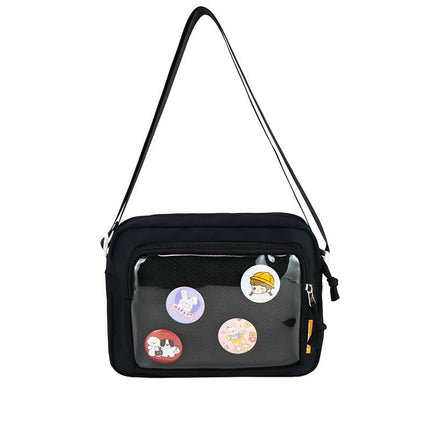 Japanese Girl Ins Transparent Pain Bag Snack Shoulder Crossbody Bag Women's All-match Casual Mobile Phone Small Bag