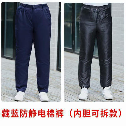 Winter Cotton Workwear Autumn and Winter Stain-Resistant Tops with Removable Lining Anti-Static Labor Protection Clothing Manufacturer Wholesale Workwear