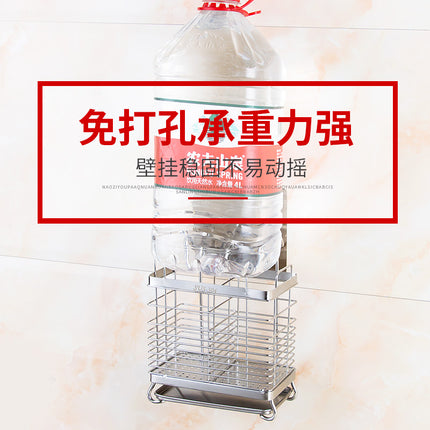 Multifunctional Chopsticks Cage Storage Rack Household Kitchen Wall Hanging Mildew-proof 304 Stainless Steel Chopsticks Holder Chopsticks Storage Rack