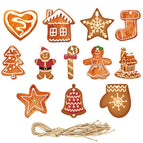 Christmas gingerbread man pendant [set of 12]