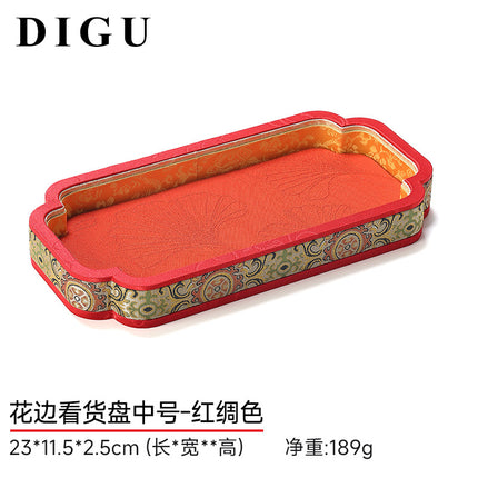 Di Gu Palace Style Jewelry Jewelry Plate Bracelet Necklace Look at Pallet Play Bracelet Storage Plate National Style Display Props
