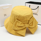 [solid color notched bow] turmeric / One size fits all