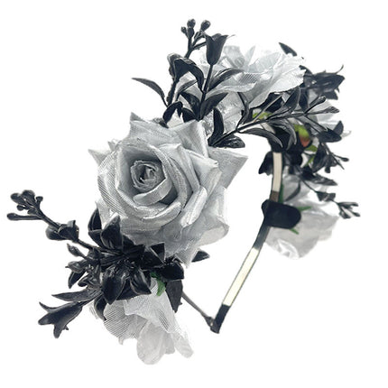 Spider Flower Party Halloween New Flower Headdress Hair Hoop Wholesale Makeup Personality European and American Cosplay