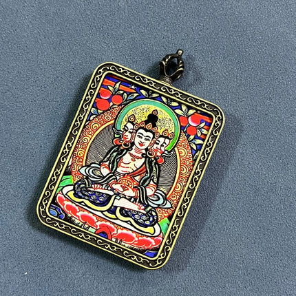 Thangka pendant twelve Zodiac eight guardian gods scenic spot temple souvenir New Year gift big black sky accessories
