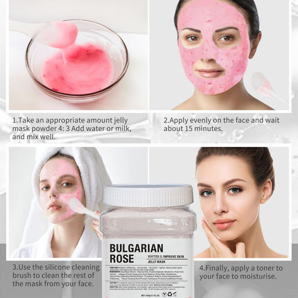 650g Gold Jelly Mask Powder Vampire DIY Plant Powder Masks Peel Off Vitamin C Hyaluronic Acid Facial Skin Care Rose Mud Mask