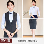 Grey Vest Shirt Skirt / S