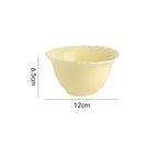 4.7 inch embossed bowl-beige