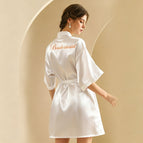 Bridesmaid-White (Half Sleeve) / M