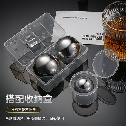 304 Stainless Steel Ice Cubes, Extra Large Ice Balls, Non-Melting Ice Cubes, Drinks, Whiskey, Ice Wine Stones, Ice Artifact Set