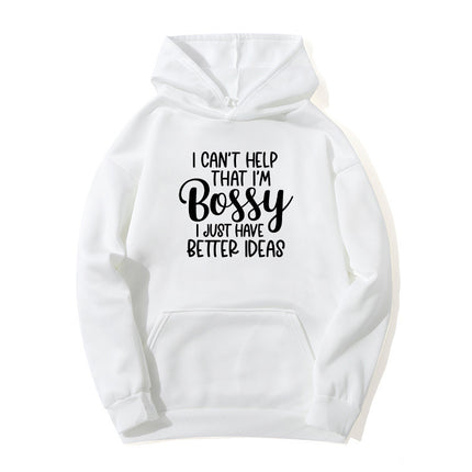 bestter ideas printed hooded hoodie autumn and winter European and American women's jacket coat foreign trade cross-border