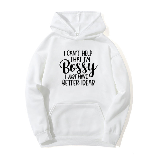 bestter ideas printed hooded hoodie autumn and winter European and American women's jacket coat foreign trade cross-border