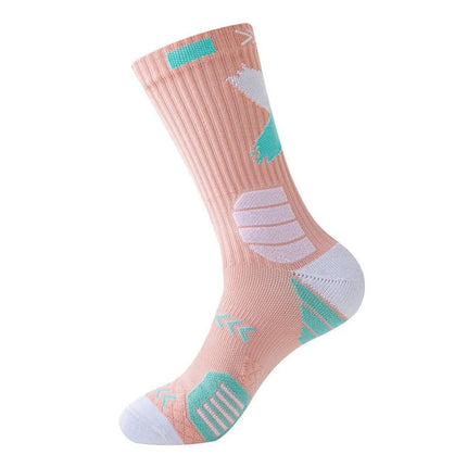 Professional Sports Socks Basketball Socks Men's Mid-Calf High-Top Towel Bottom Thickeneded Non-Slip Wear-Resistant Fitness Running Zhuji Socks