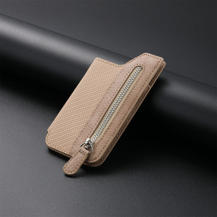 Hot selling mobile phone card bag card holder left and right flap multi-card holder zipper mobile phone bag creative personality back card bag