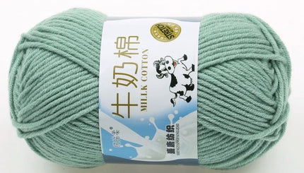 Five-Strand Milk Cotton Wool Ball Wholesale Medium Thick Thread Crochet Doll Shoes Scarf Handmade DIY Knitting Material Package