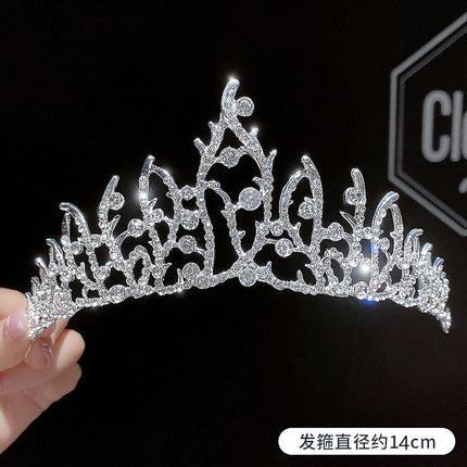 Birthday Crown Girls Headwear Kidsren Princess Classy Crown Girls Hairpin Hairband Little Girl Hair Accessories Headband