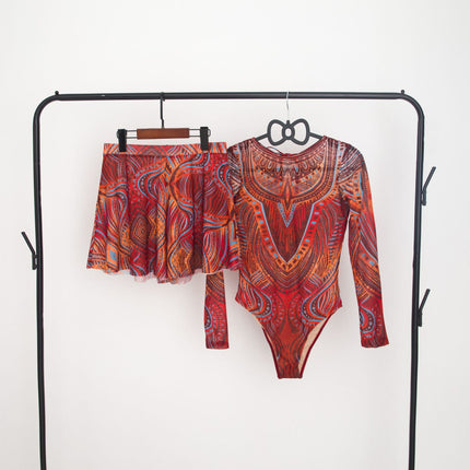 2025 European and American Cross-Border One-Piece Bikini Emuпальunnк Sun Protection Swimsuit Shorts Two-Piece Set