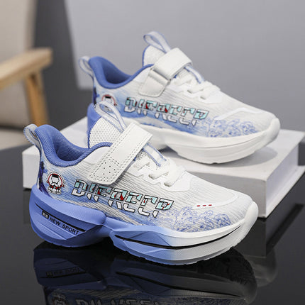 Boys' Shoes 2025 Spring and Summer New Style Medium and Large Children's Mesh Breathable Children's Shoes Cross-Border Wholesale Velcro Sports Running