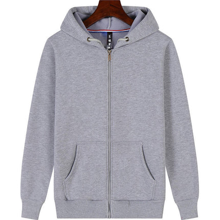 Autumn and Winter Men's and Women's Sweatshirts Thickeneded Zipper Casual Sweatshirts with Printable Logo Warm Hooded Jackets Workwear Thick Sweatshirts