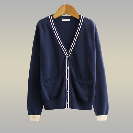 Cotton Nurse Sweater Women's Thickened Coat Cardigan Nurse Overalls Outer Wear Xizang Blue Doctor's Duty Sweater