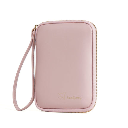 New Baellerry Women's Passport Bag Fashionable Simple Multi-Functional Zipper Coin Purse Storage Mobile Phone Bag for Women