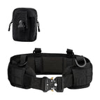 Belt + waistband + waist bag (black)