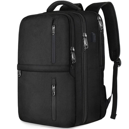 Simple Business Laptop Backpack 17inch Multi-Function USB Charging School Bag Large Capacity Backpack