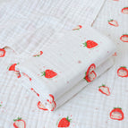 70*90±3cm (stretch size) / [Six-layer straight edge] Strawberry