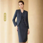 dark gray Suit Short Sleeve dress / S