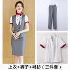 Gray + pants + shirt / S