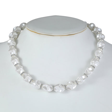 French Retro Elegant Baroque Special-Shaped Large Pearl Necklace suit Light Luxury Niche High-Level Design Elegant