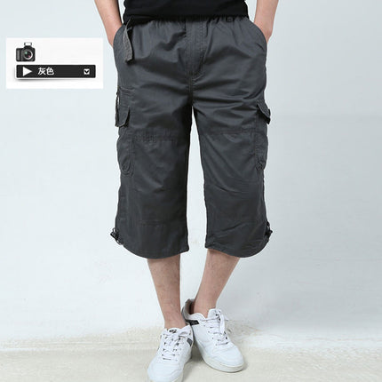 Foreign trade for men's shorts summer outdoor youth overalls cropped pants loose casual multi-pocket shorts wholesale