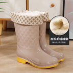 639 mid-calf khaki + plush cotton cover / 36