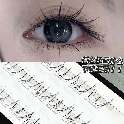 HERORANGE ~ cat big miss lower eyelashes false eyelashes natural hair flu single cluster lazy mother raw eyelashes