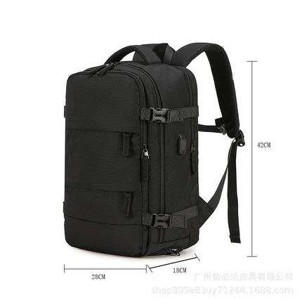Source Factory Cross-Border Hot-Selling Travel Backpack for Women, Multifunctional Luggage Backpack for Short-Distance Business Trips with Dry and Wet Separation