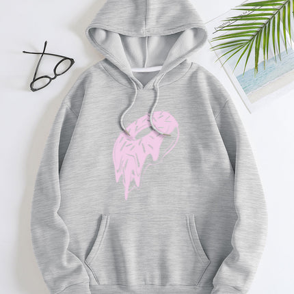 Fashion Joker Hoodie College Style Cute Donut Print