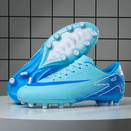 Cross-border foreign trade football shoes men's broken nails primary school students teenagers mandarin duck couple artificial grass spikes training wholesale