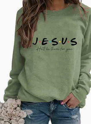 Amazon Cross-border Foreign Trade Source European and American Letter Printed Round Neck Top Sweat Autumn and Winter European Size plus size Loose