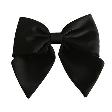 Yiwu factory new solid color large hairpin bow hair accessories hairpin bangs clip top clip headdress in stock wholesale