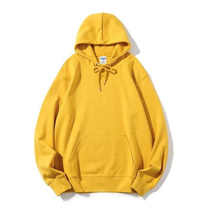 Men's autumn AG300g health cloth solid color hooded vests men's cross-border fashion brand men's coat printing wholesale