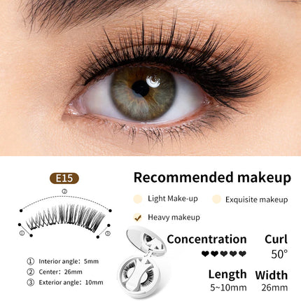 [Amazon Hot Selling Magnetic Eyelash Style] One-piece Storage Box European and American Natural Thick Portable Glue-free Eyelash