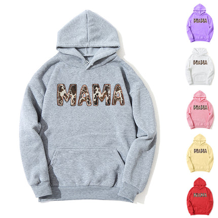 AliExpress ebay foreign trade cross-border mama printed hooded sweater autumn and winter European and American men's and women's top fashion loose