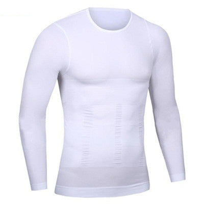Men's Shapewear Corset T-Shirt Long-Sleeved Corset Corset Bodysuit Slimming Clothing Elastic Clothing Shaping Intimates Tummy Control