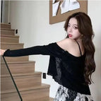 Black sun protection clothing / S
