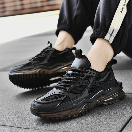Spring new men's fashion sneaker mesh breathable plus size casual running shoes 2025 live men's shoes