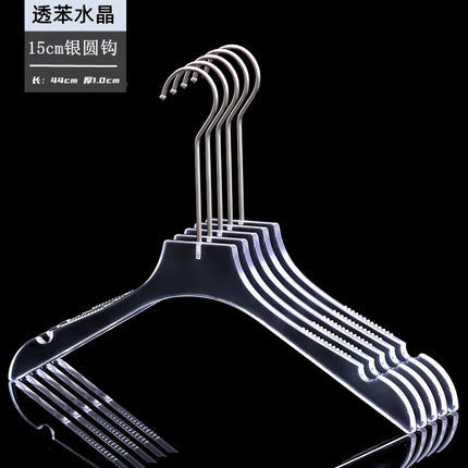 Acrylic clothes hanger clothing store special clothes hanger women's clothes rack non-slip seamless clothes hanger pants clip transparent clothes hanger