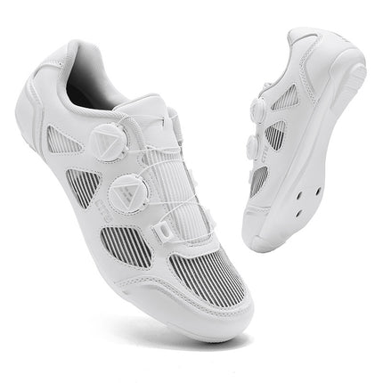 New Summer Hollow Road Bike Lock Shoe Set Hard-Soled Breathable Lock-Free Cycling Shoes Women's Power-Assisted Mountain Bike Lock Shoes