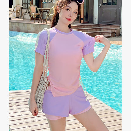 Swimsuit Women's Conservative Split 2025 New Hot Style High-grade Slight Fat Meat Covering Swimming Pool Professional Hot Spring Swimsuit