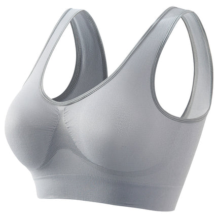 plus size Underwear Women's Small Chest Push-up chubby girl Non-rims Yoga Sports Bra Thin Padded Sexual Beauty Vest